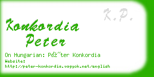 konkordia peter business card